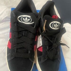 Adidas Black and Red Sneakers for Women and Men